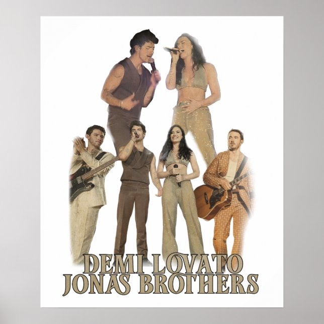 Demi Lovato Jonas Brothers  Poster (Front)