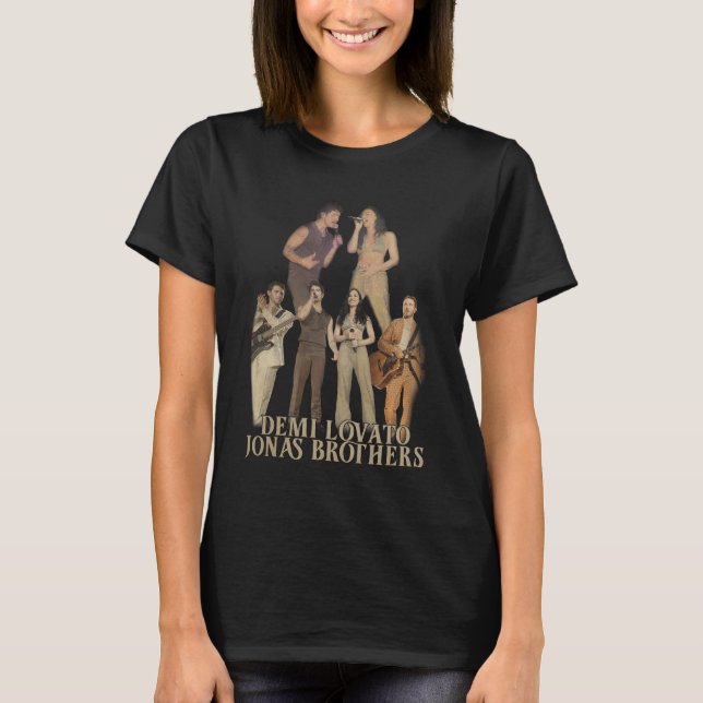 Demi Lovato Jonas Brothers  T-Shirt (Front)