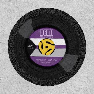 Demi Records Demisexual Pride Vinyl LGBTQ Patch