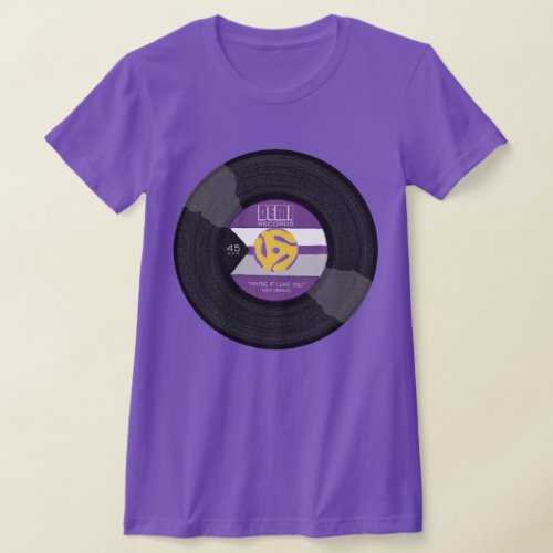 Demi Records Demisexual Pride Vinyl LGBTQ T_Shirt