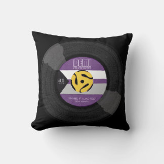 Demi Records Demisexual Pride Vinyl LGBTQ Throw Pillow