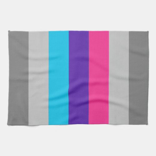 Demiandrogyne Pride Flag Kitchen Towel