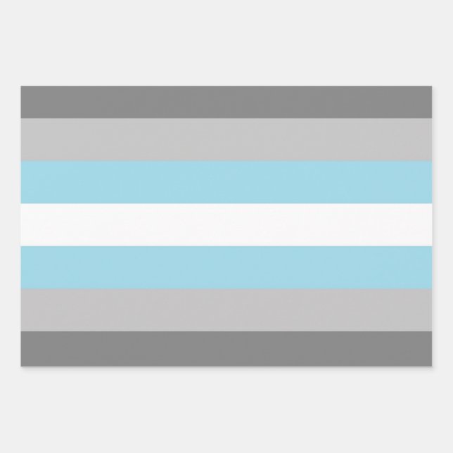DemiBoy flag Wrapping Paper Sheets (Front)