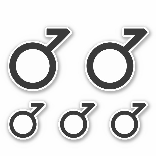 Demiboy Gender Symbol Sticker (Front)