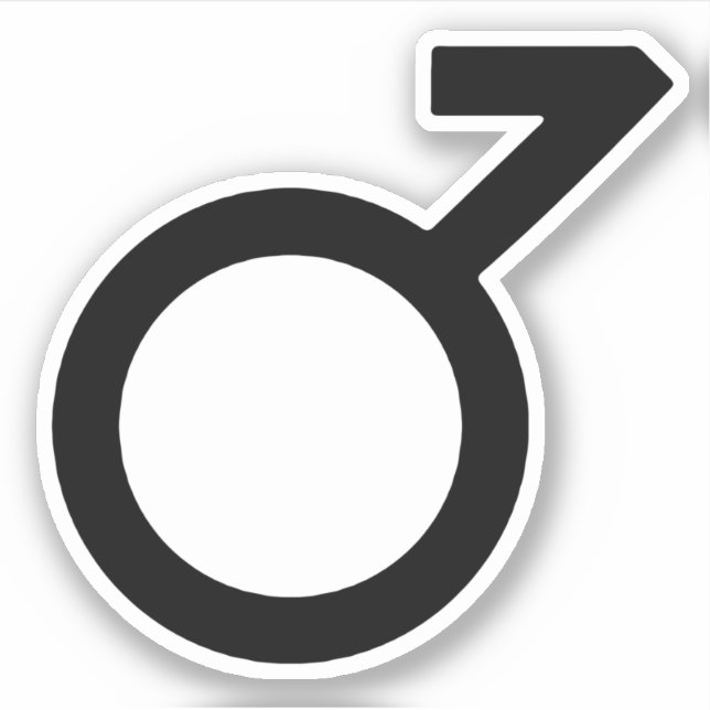 Demiboy Gender Symbol Sticker (Front)