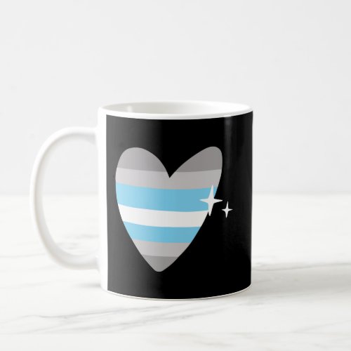 Demiboy Heart Retro Lgbtqia Pride Flag Non_Binary  Coffee Mug