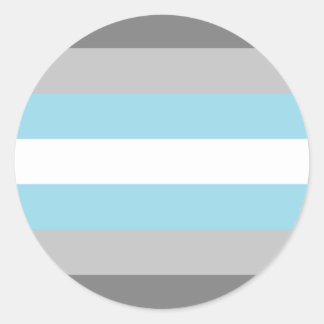 Demiboy Pride Flag Classic Round Sticker