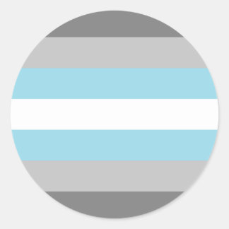 Demiboy Pride Flag Classic Round Sticker