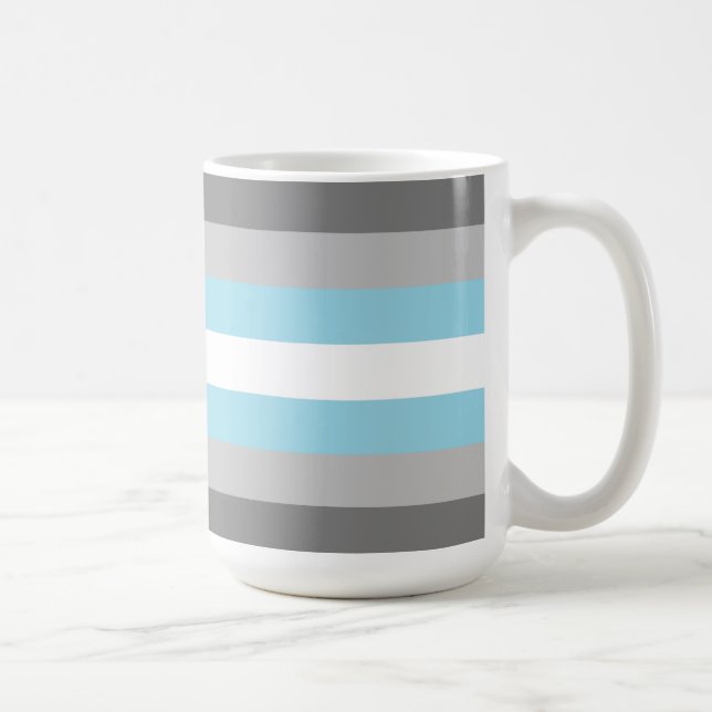 Demiboy Pride Flag Coffee Mug (Right)