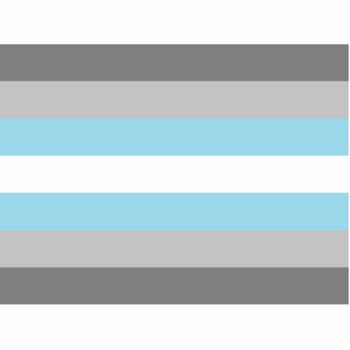 Demiboy Pride Flag Cutout