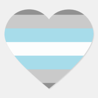 Demiboy Pride Flag Heart Sticker