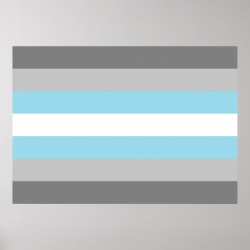 Demiboy Pride Flag Poster