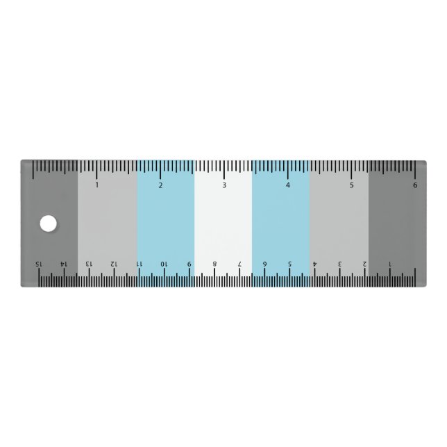 Demiboy Pride Flag Ruler (Front)