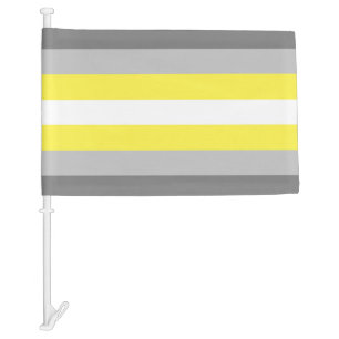 Demigender Pride Car Flag