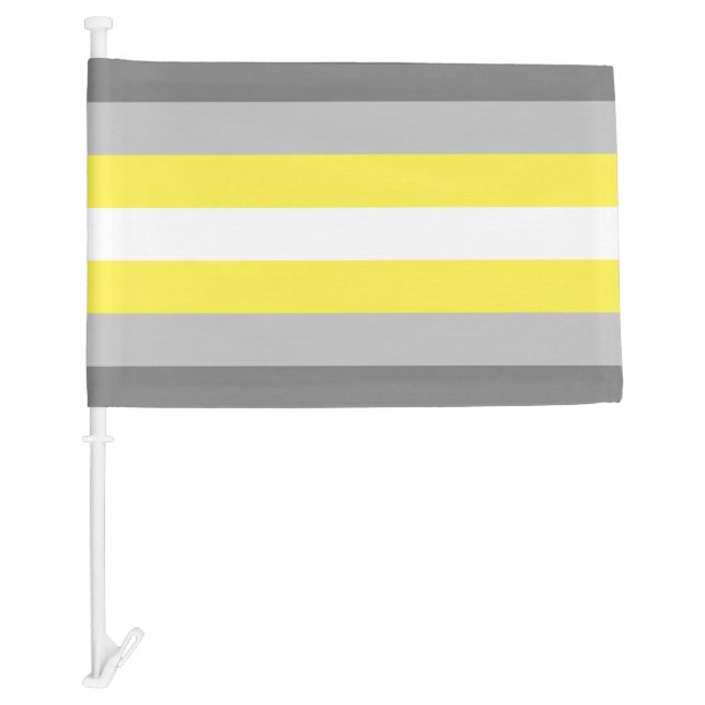 Demigender Pride Car Flag (Front)