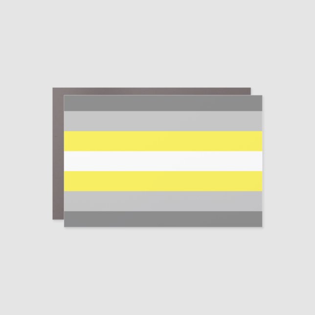 Demigender Pride Car Magnet (Front)