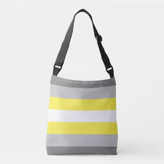 Demigender Pride Flag Crossbody Bag (Front)