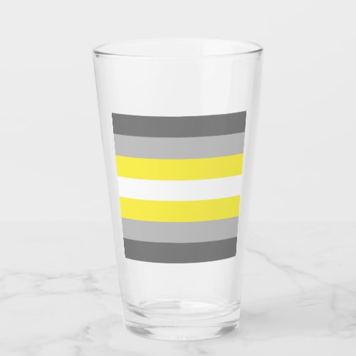 Demigender Pride Flag Glass