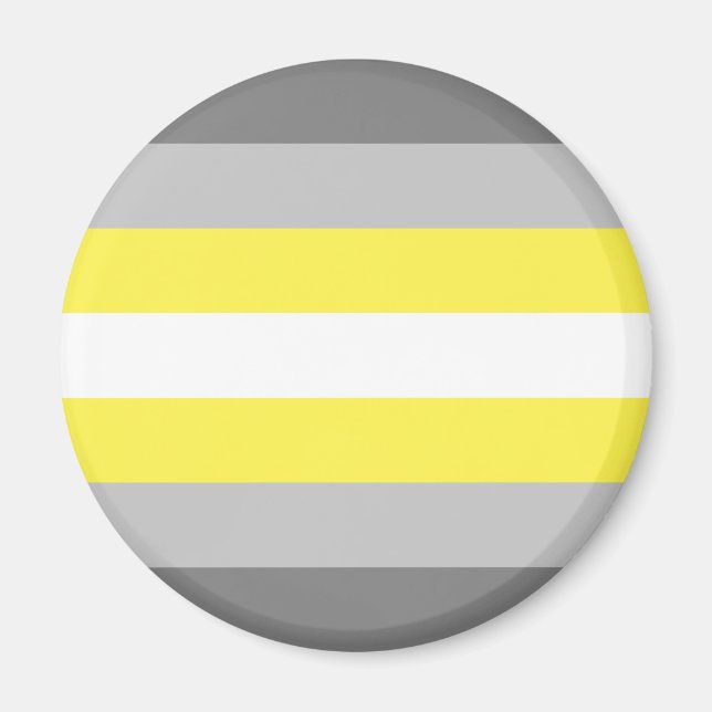 Demigender Pride Flag Magnet (Front)