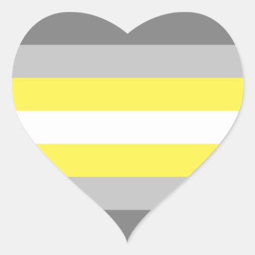 Demigender Pride Heart Sticker