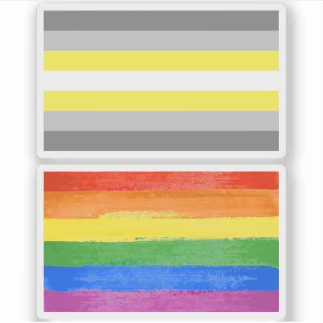 Demigender Pride Sticker (Front)