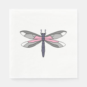 Demigirl Dragonfly Demigirl Pride Napkins