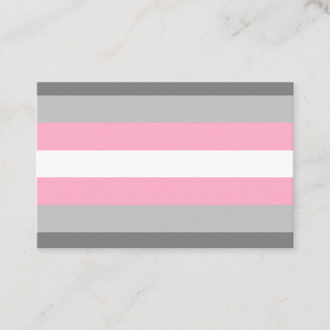DemiGirl Flag Business Card (Front)