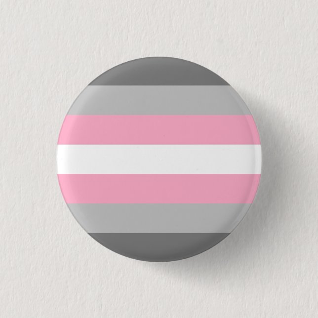 Demigirl Flag LGBT  Button (Front)
