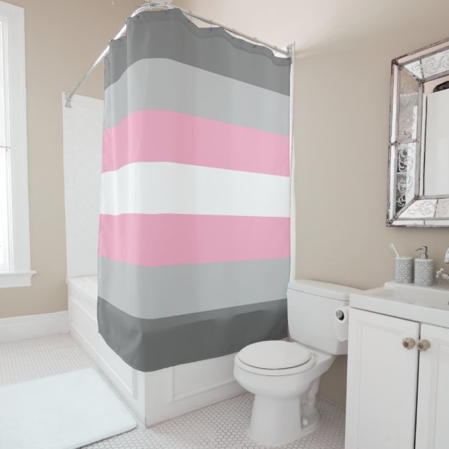Demigirl Flag Shower Curtain (In Situ)