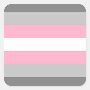 DemiGirl Flag Square Sticker