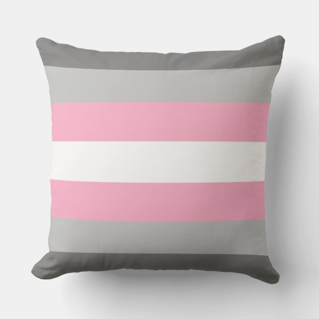 Demigirl Flag Throw Pillow (Front)