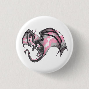 Demigirl Pride Dragon Button