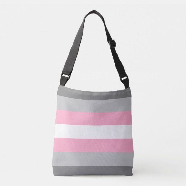 Demigirl Pride Flag Crossbody Bag (Front)