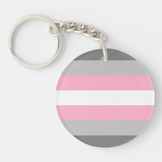Demigirl Pride Flag Keychain