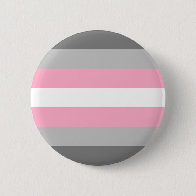 Demigirl Pride Flag LGBT Pride Button (Front)