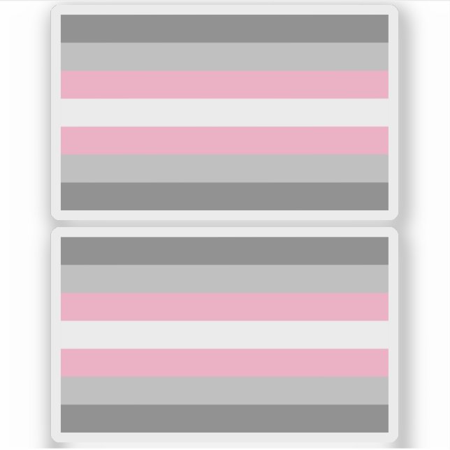 Demigirl Pride Sticker (Front)