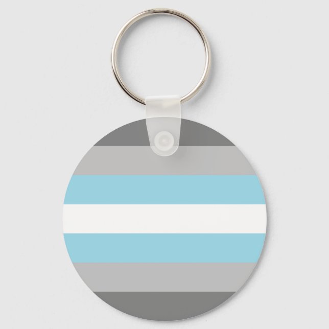 Demiguy Flag LGBT Keychain (Front)