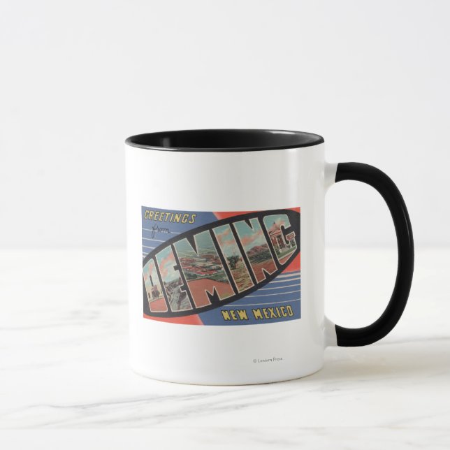 Deming, New Mexico - Large Letter Scenes Mug (Right)