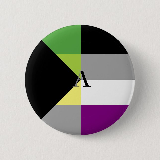 Demiromantic Asexual Demi Ace Pin (Front)