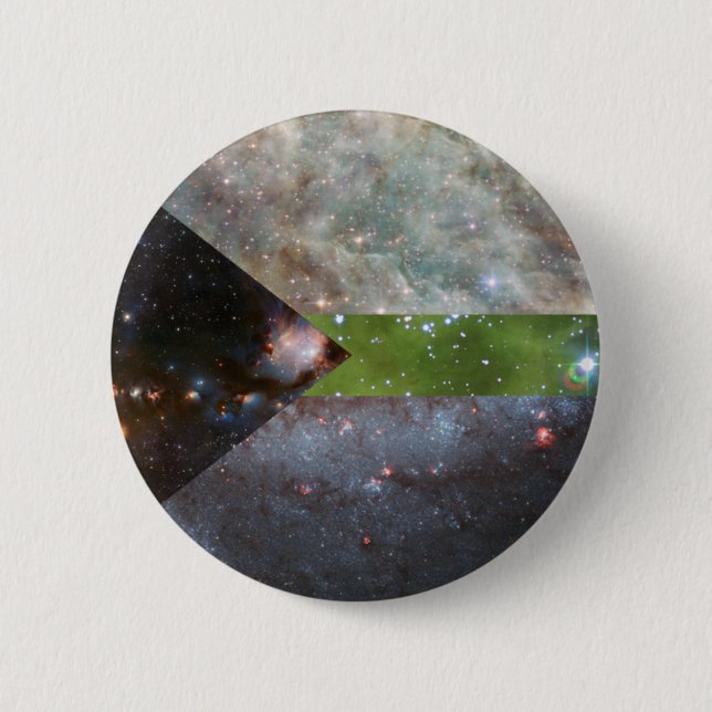 Demiromantic nebula flag pin (Front)