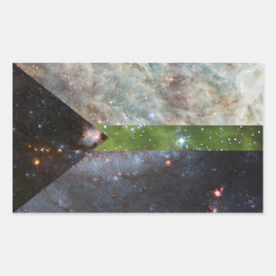 Demiromantic nebula flag stickers
