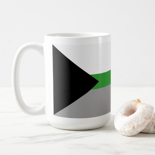 Demiromantic Pride Coffee Mug (With Donut)