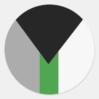 Demiromantic Pride Flag Classic Round Sticker