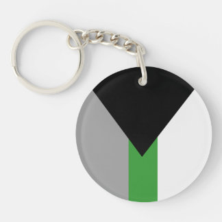 Demiromantic Pride Flag Keychain