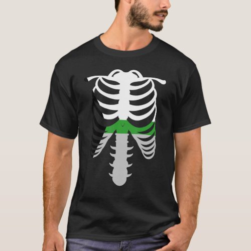 Demiromantic Pride Flag   Skeleton Demiromantic T_Shirt