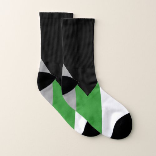 Demiromantic Pride Flag Socks