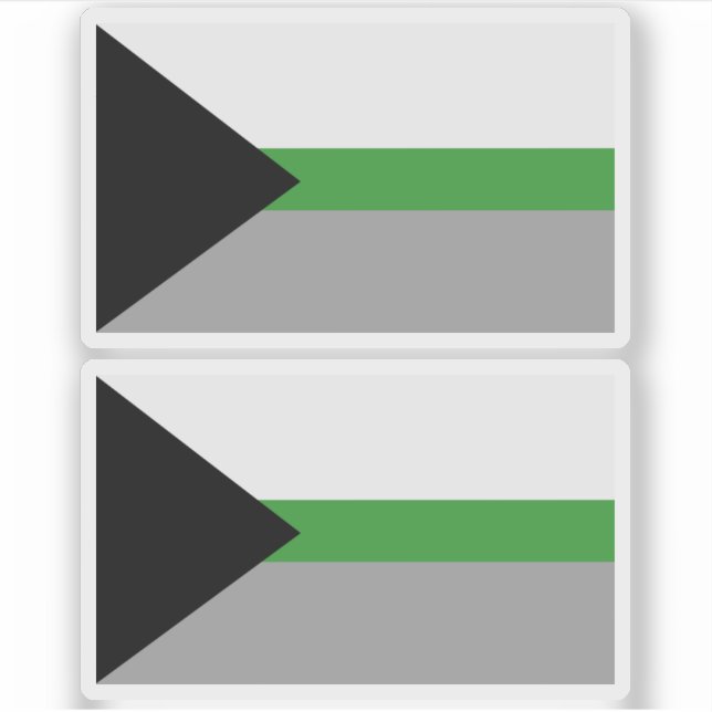 Demiromantic Pride Sticker (Front)