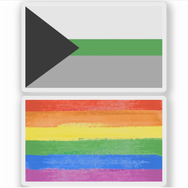 Demiromantic Pride Sticker (Front)