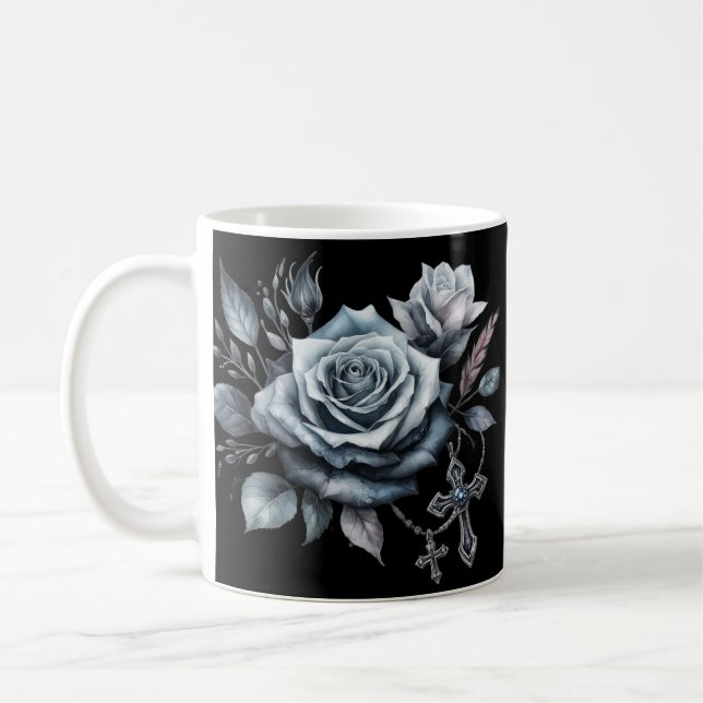 Demise Darling Blue Rose Mug (Left)