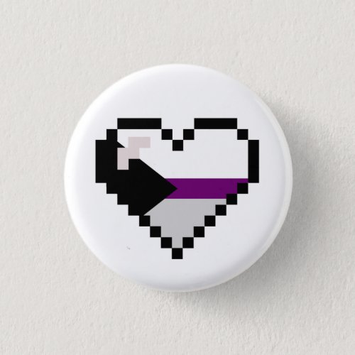 Demisexual 8_Bit Retro Pride Heart Button